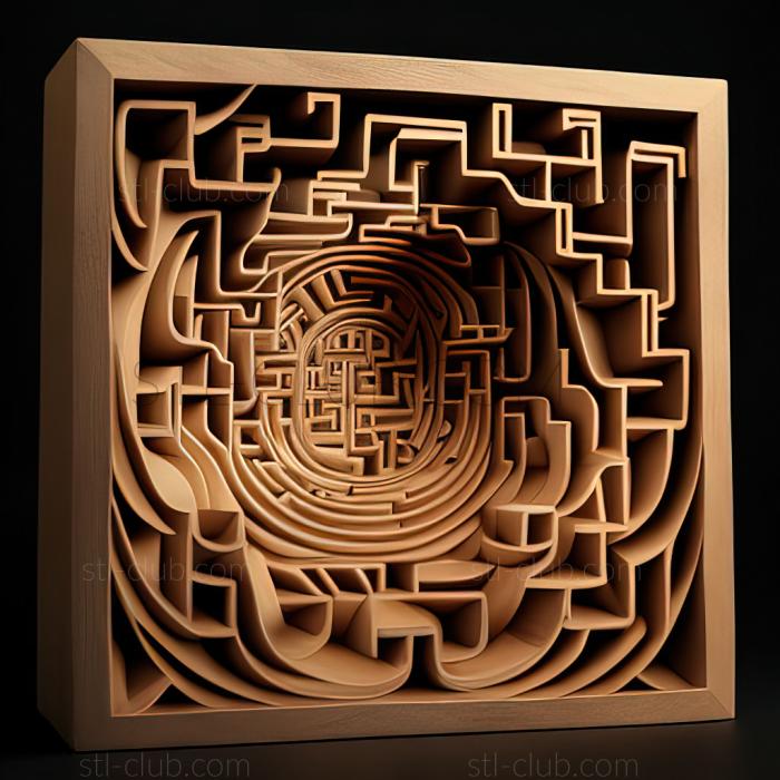 3D model st labyrinth (STL)